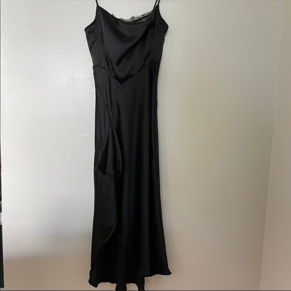 Vici Collection black satin dress - Picture 5 of 10
